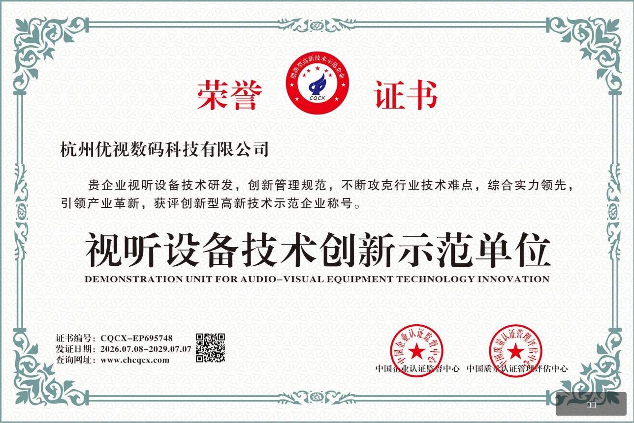 创新企业示范证书